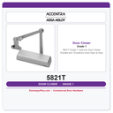 Accentra 5821T Grade 1 Cast Iron Door Closer – Parallel Arm Thumbturn Hold Open & Stop