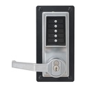 DormaKaba LP1021 Mechanical Push Button Outside Exit Trim – US26D Satin Chrome | Battery-Free, ADA, 3-Hr Fire Rated