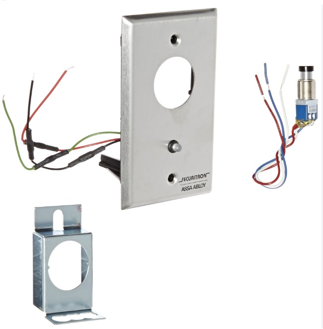 Securitron MKA Mortise Key Switch Alternate SPDT Single Gang Bi-Color LED 12/24V Less Cylinder
