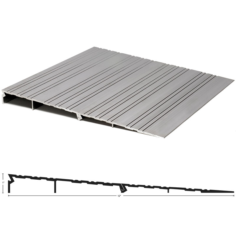 NGP R100 ADA Compliant Interlocking Wheelchair Ramp – 12″ Wide x 1″ High 