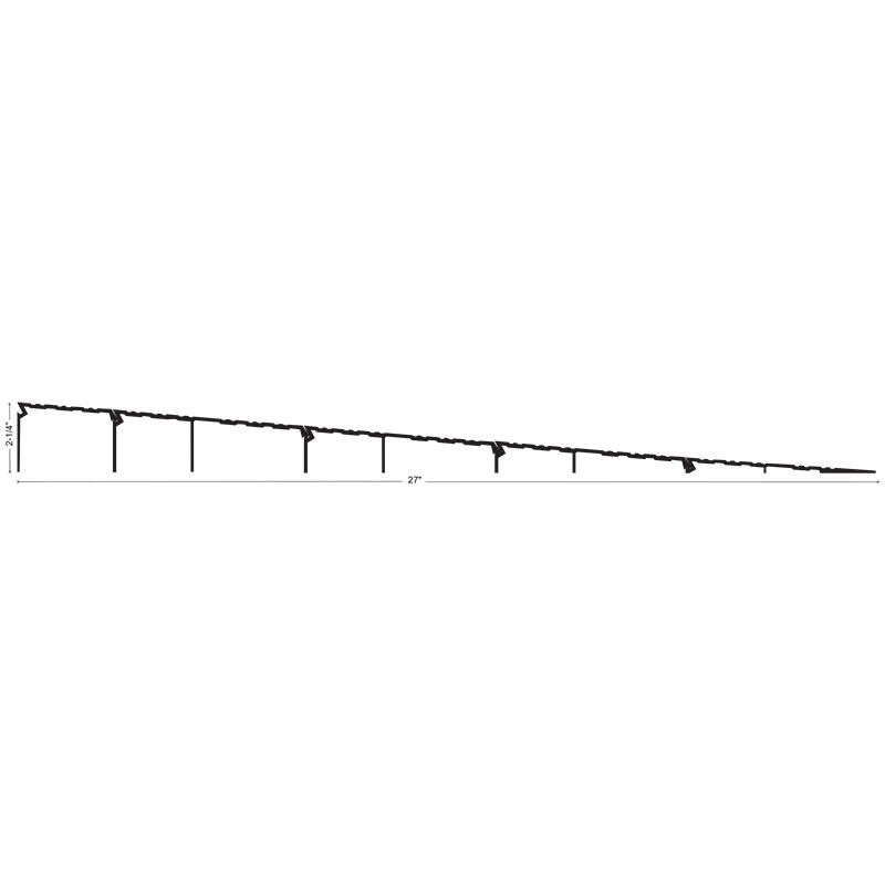 NGP R225 ADA Interlocking Wheelchair Ramp Threshold 27" W x 2-1/4" H – Aluminum | National Guard Products