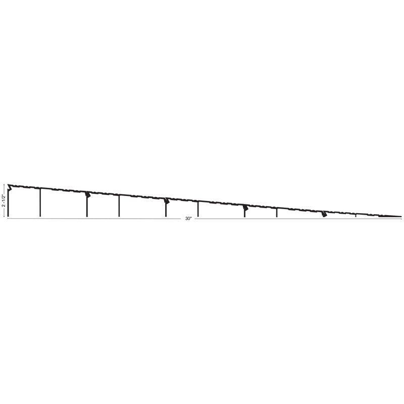 NGP R250 ADA Compliant Interlocking Wheelchair Ramp – 30″ Wide x 2-1/2″ High