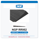 NGP RR952 ADA Interlocking Rubber Wheelchair Ramp – 6" Wide x 1/2" High