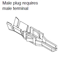 ElectroLynx Quick Connect QC-MT2024 Male Terminal AWG 20-24 (Bag pf 100)