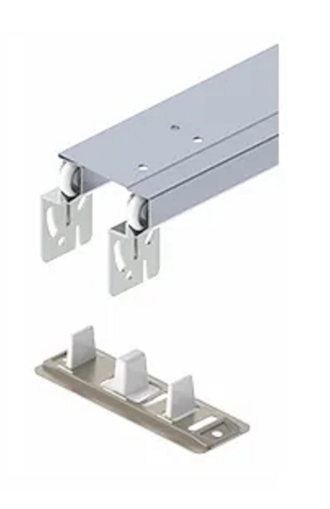 Hager 9614RS Residential By-Pass Track Set for 1-3/8" Thick Doors