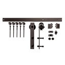 Hager 9457 eConestoga 72" Face Mount Barn Door Track & Hardware Kit – Grade 1