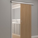 Hager 9710HD 72" Heavy Duty Wall Mounted Sliding Door Track Set For Single Door up to 250 lbs