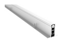 Pemko 411ARL Full Mortised Automatic Door Bottom, 1-3/8" x 9/16" Aluminum Channel, Black Sponge Neoprene EPDM Insert, Low Closing Force