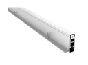 Pemko 411APKL 36" Length Full Mortised Automatic Door Bottom, 1-3/8" x 9/16" Aluminum Channel, PemkoPrene Insert, Low Closing Force