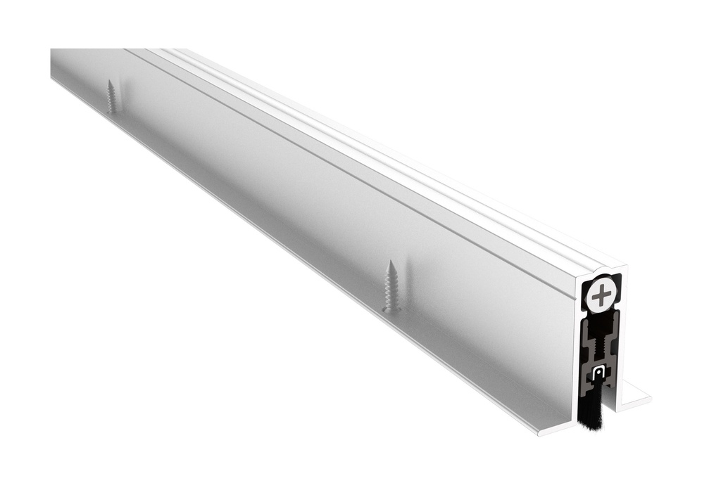 Pemko 411ANBL Full Mortise Automatic Door Bottom – Nylon Brush, Mill Finish Aluminum, 36"