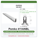 Pemko 411ANBL Full Mortise Automatic Door Bottom – Nylon Brush, Mill Finish Aluminum, 36"