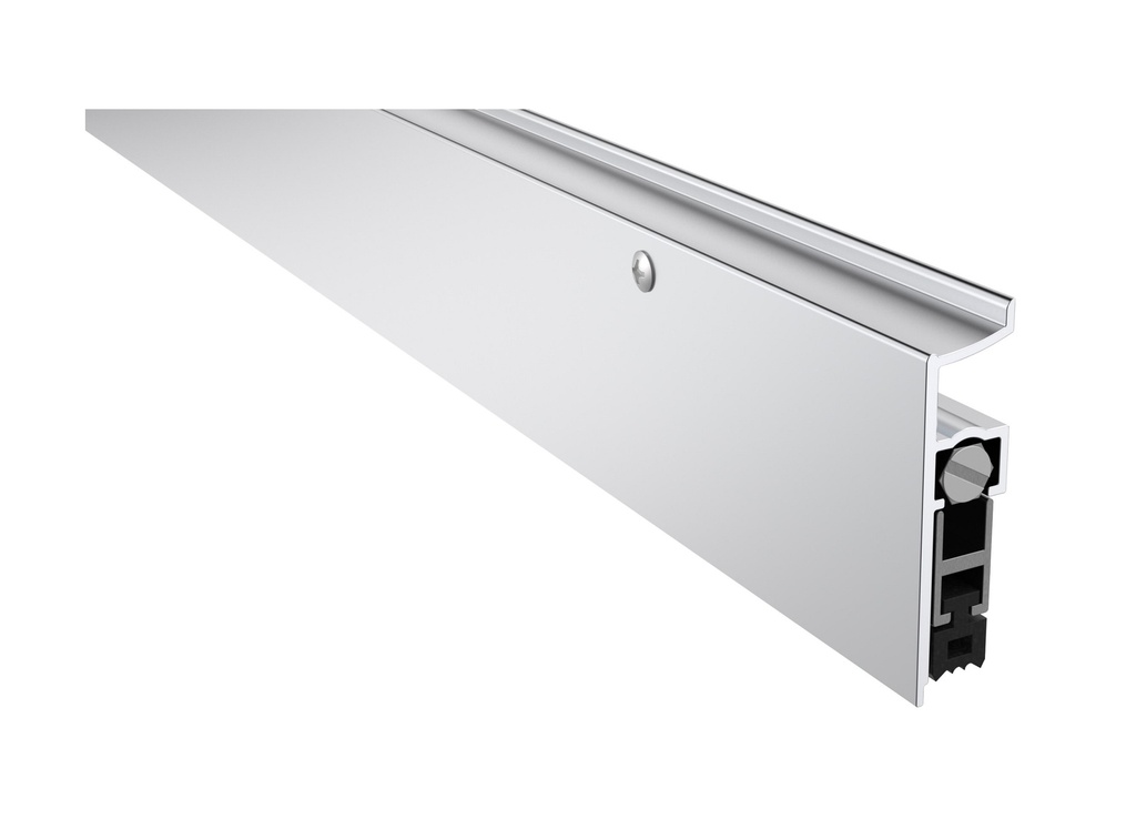 Pemko 412CRL Surface Mounted Automatic Door Bottom | Clear Anodized | 3/4" Drop | UL 10C Fire Rated