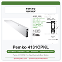 Pemko 4131CPKL Fire-Rated Automatic Door Bottom | 3/4" Drop, UL 10C, Aluminum