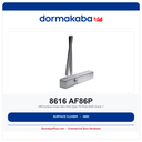 DormaKaba 8616 AF86P 689 Surface Closer Non-Hold Open Tri-Pack ANSI Grade 1