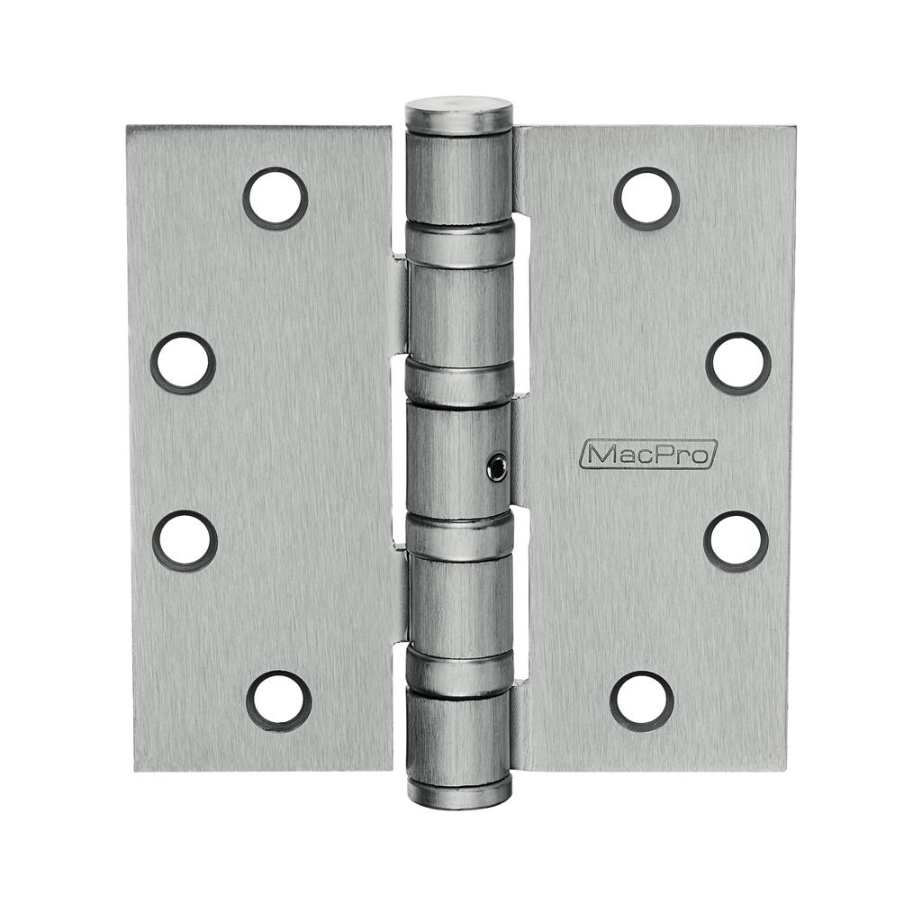 McKinney MacPro MPB68 NRP Heavy Weight Ball Bearing Hinge 4-1/2x4-1/2 US26D Satin Chrome