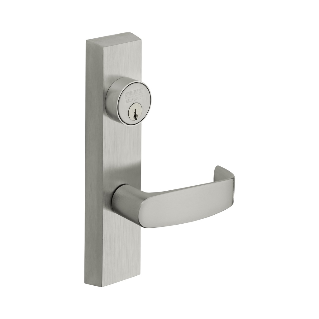 Sargent 706-8 ETL Outside Exit Lever Trim – Storeroom ANSI 09, Satin Chrome BHMA 626