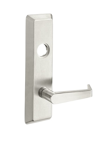 Accentra AU 626F Classroom/Storeroom Outside Exit Trim, Less Cylinder – 630 Satin Stainless Steel | Grade 1