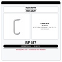 Rockwood BF157 Offset Pull Handle | 1" Dia, 10" CTC, Solid Aluminum