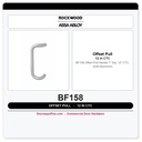 Rockwood BF158 Offset Pull Handle | 1" Dia, 12" CTC, Solid Aluminum