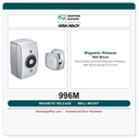 Rixson 996M Wall Surface Mounted Magnetic Release – 689 Spray Aluminum Finish
