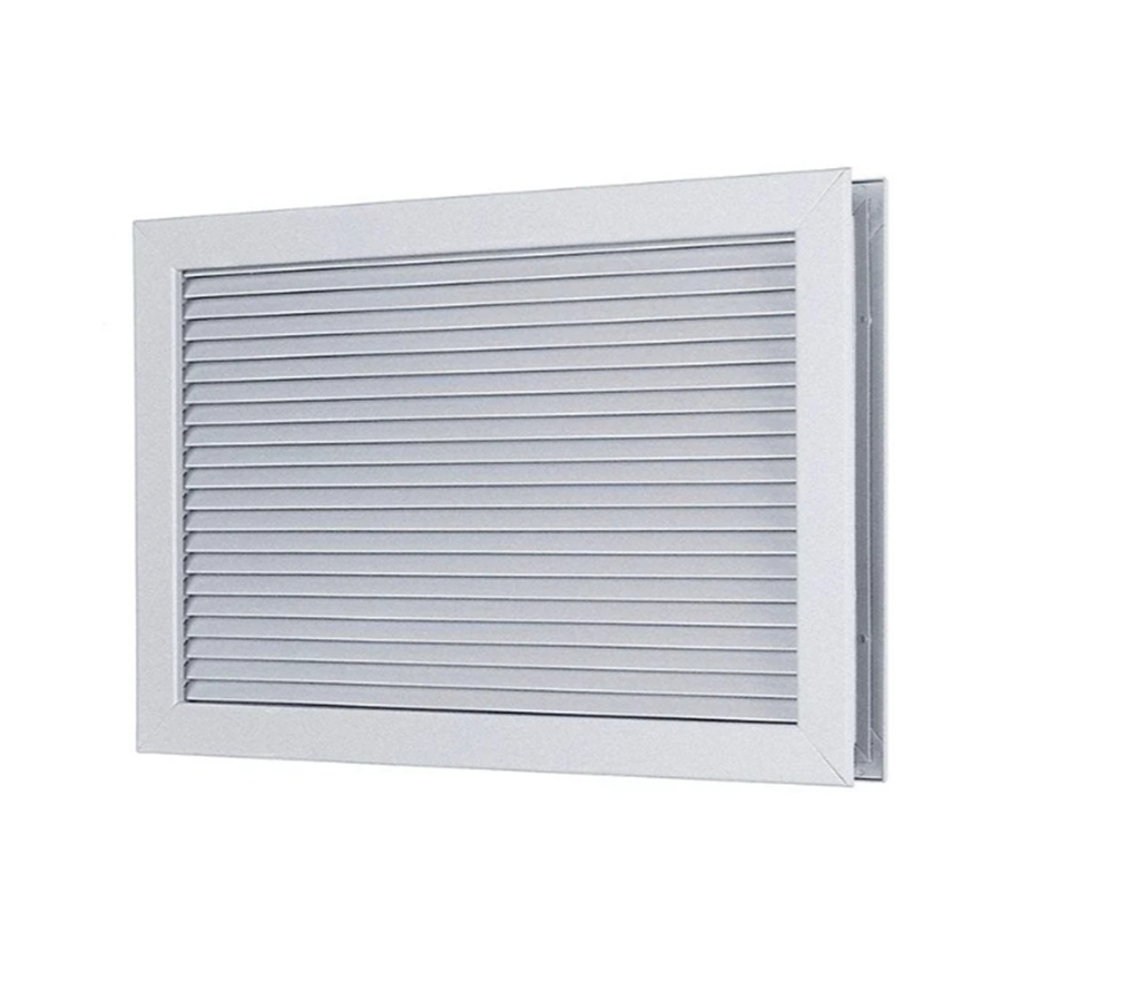 NGP L-A700-BF Aluminum No-Vision Commercial Door & Partition Louver
