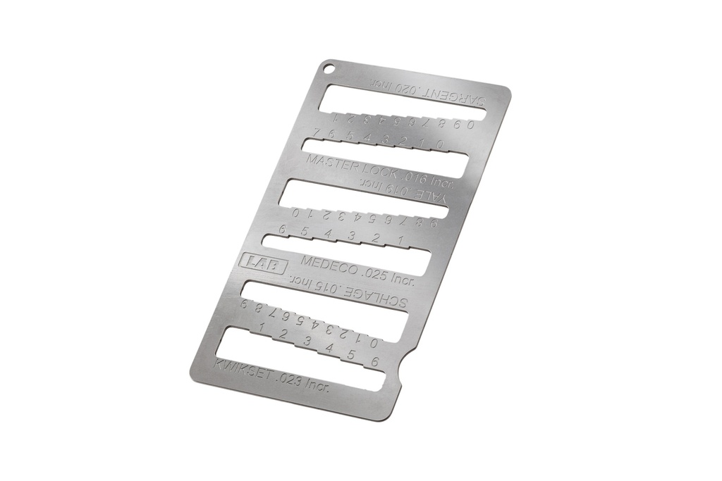 LAB LKG-002 6-N-1 Key Gauge – Professional Key Depth Decoder