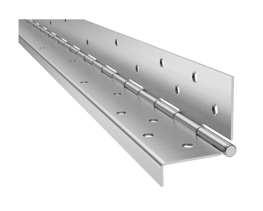 Markar HG315 Stainless Steel Full Mortise Edge Mount Hinge Guard Continuous Hinge