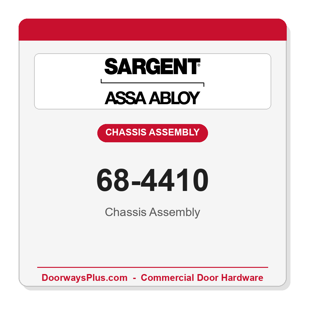 Sargent 68-4410 Chassis Assembly