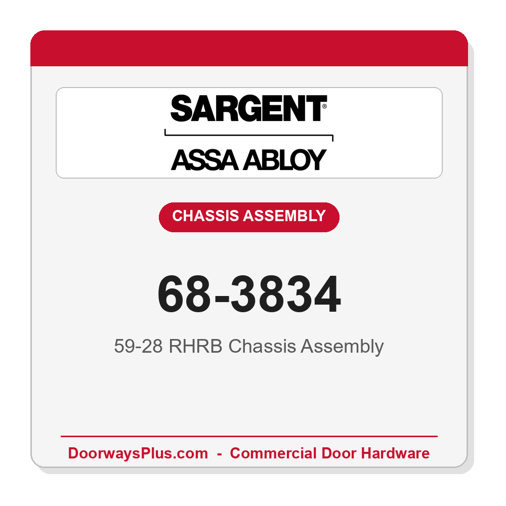 Sargent 68-3834 59-28 RHRB Chassis Assembly
