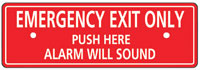 Detex ECL-8220 Replacement Sign