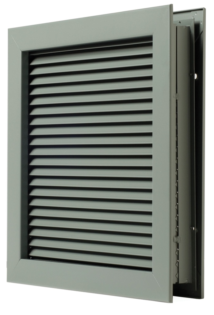 NGP National Guard L-700-RX Steel Door Louver | No-Vision 70% Free Area High Airflow