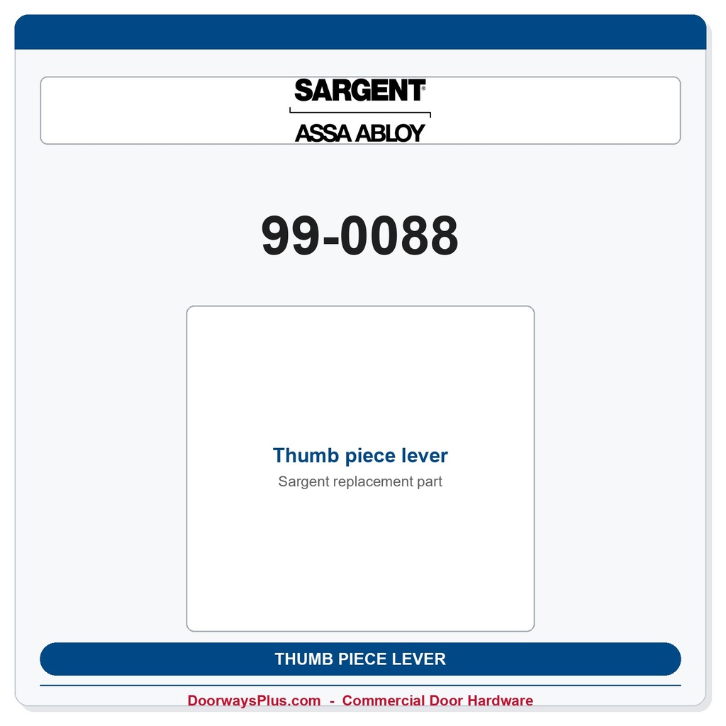 Sargent 99-0088 Thumb piece lever