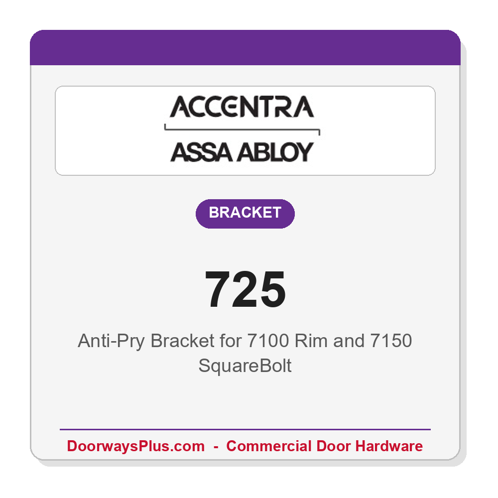Accentra 725 Anti-Pry Bracket for 7100 Rim and 7150 SquareBolt