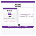 Accentra 761 Recessed Top Strike for 7160 Series