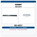 Sargent 68-4831 19-53-56-G Narrow Rail Assembly