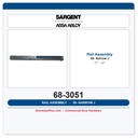 Sargent 68-3051 58- 83/84/85 Rail Assembly J- Narrow