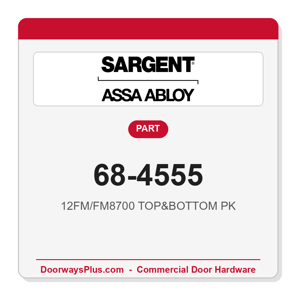 Sargent 68-4555 12FM/FM8700 TOP&BOTTOM PK