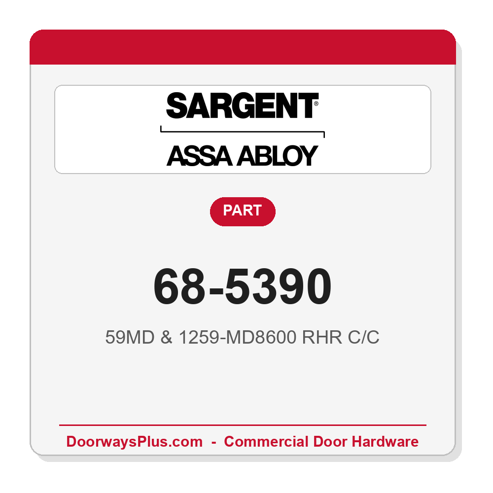 Sargent 68-5390 59MD & 1259-MD8600 RHR C/C