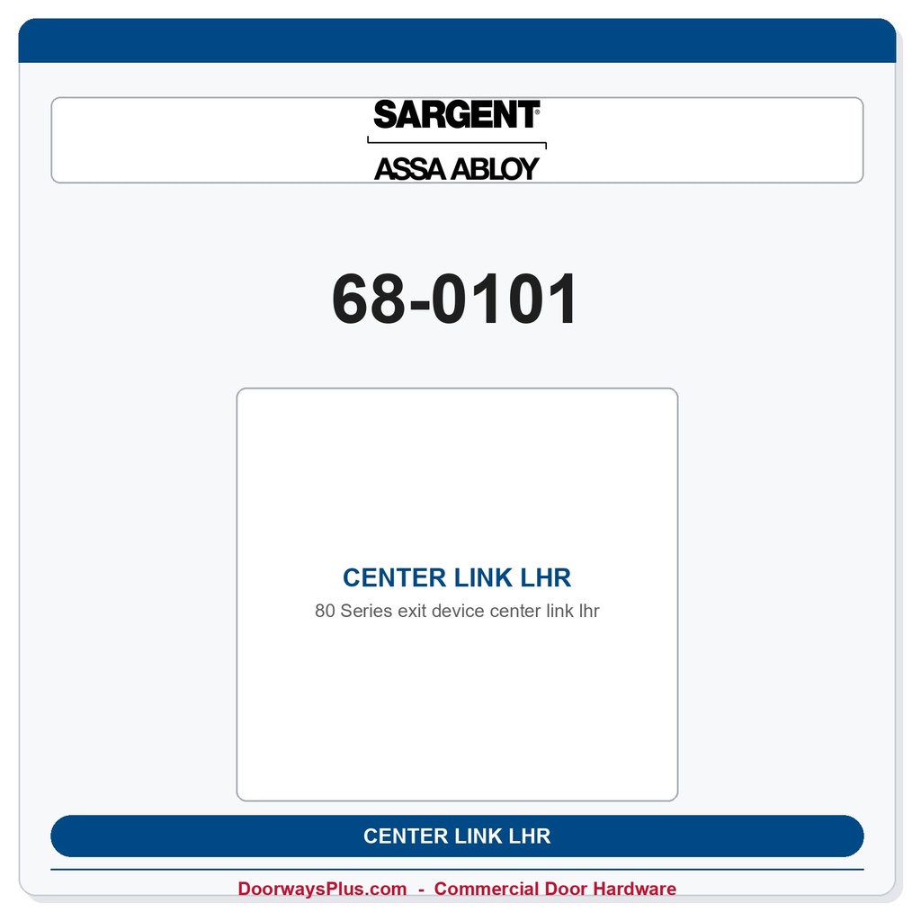 Sargent 68-0101 CENTER LINK LHR