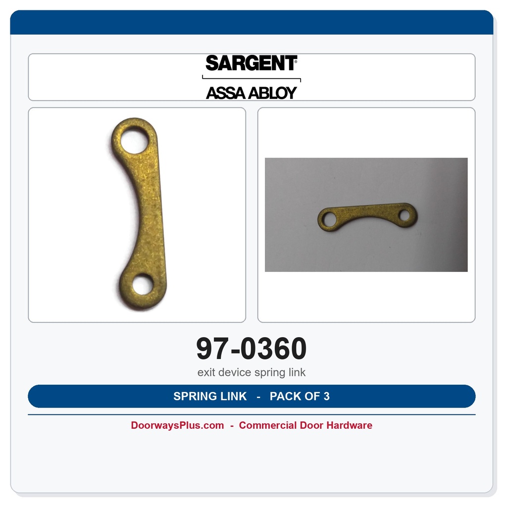 Sargent 97-0360 Spring Link - Pack of 3