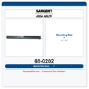 Sargent 68-0202 Mounting Rail 8893F