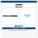 Sargent 68-0777 Mounting Rail G-narrow
