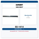 Sargent 68-1414 Mounting Rail - L