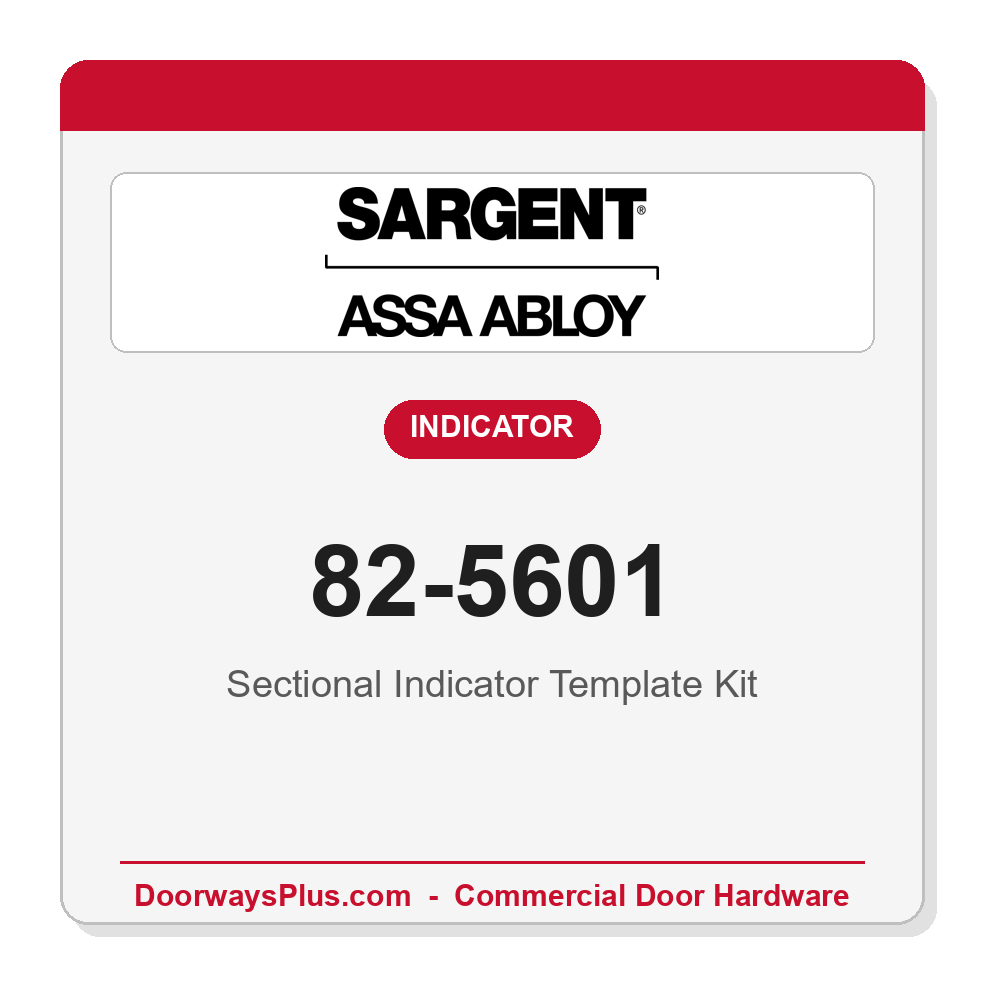 Sargent 82-5601 Sectional Indicator Template Kit