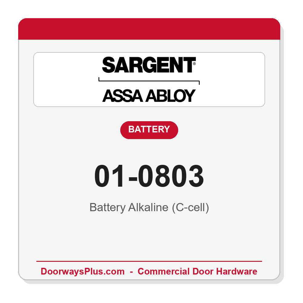 Sargent 01-0803 Battery Alkaline (C-cell)