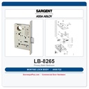 Sargent LB-8265 Mortise Lock Body | Privacy Bath/Bedroom ANSI F22 | 8200 Series