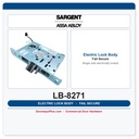 Sargent LB-8271 Fail Secure Electric Mortise Lock Body – 8200 Series