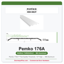 Pemko 176A 7" Flat Saddle Threshold, 1/2" High — Mill Aluminum