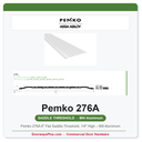 Pemko 276A 6" Flat Saddle Threshold, 1/4" High – Mill Aluminum