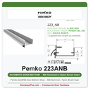 Pemko 223ANB Door Bottom Shoe – Mill Aluminum, Nylon Brush Seal